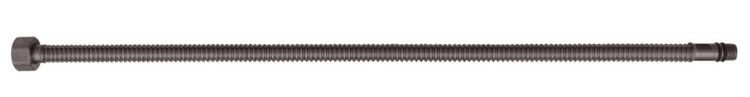 Przyłącze ze stali nierdzewnej, rura spiralna, M10x3/8", 40cm, gun metal