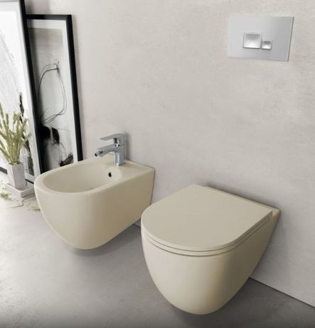Przejdź do produktu INFINITY miska WC wisząca, Rimless, 36,5x53cm, ivory