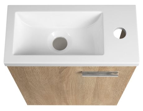 Przejdź do produktu ZOJA szafka umywalkowa 37x50x18cm, dąb platin