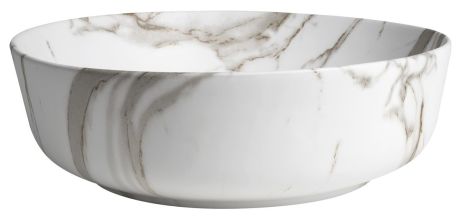 Przejdź do produktu RONDEA umywalka ceramiczna nablatowa średnica 41cm, bianco carrara