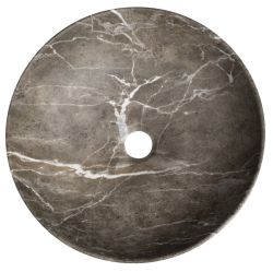 RONDEA umywalka ceramiczna nablatowa średnica 41cm, breccia marmur