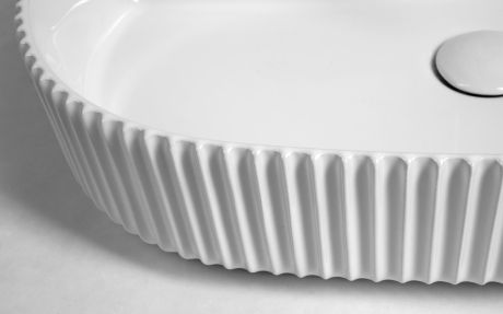 Przejdź do produktu SINTESI umywalka ceramiczna nablatowa, 60x40cm, biały