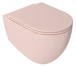 INFINITY Deska WC SLIM, Soft Close, Easy Take, salmon