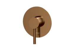 Bateria prysznicowa 1-drożna podtynkowa 12 cm Kohlman Axel QW220ABC miedź szczotkowana (id: 83348)