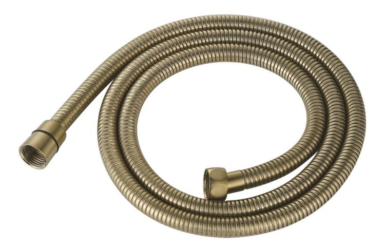 POWERFLEX wąż prysznicowy metalowy, 150cm, złoto mat