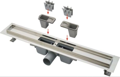 Przejdź do produktu Odpływ liniowy 120 cm, niski z ramką Floor do zabudowy Alcadrain APZ106-1150+FLOOR-1150