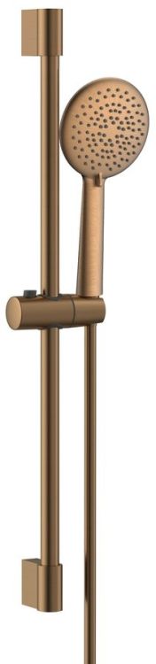 Zestaw prysznicowy, uchwyt przesuwny 708mm, miedź mat