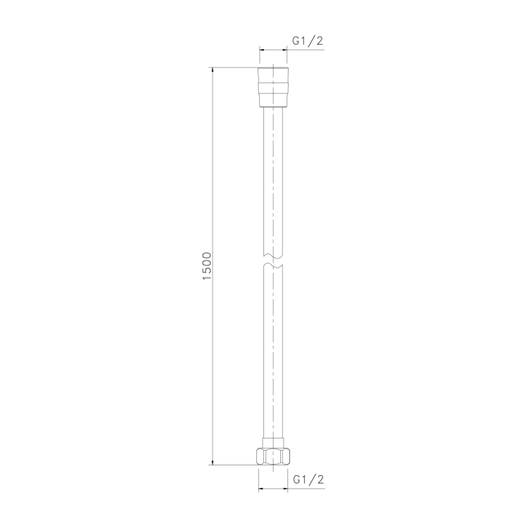 SOFTFLEX wąż prysznicowy plastikowy, 150cm, miedź mat