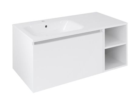 Przejdź do produktu LOREA szafka umywalkowa 100x46x51,5cm (70+30Pcm), lewa, biały mat