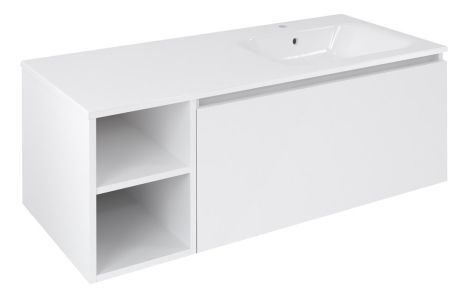 Przejdź do produktu LOREA szafka umywalkowa 120x46x51,5cm (30P+90cm), prawa, biały mat