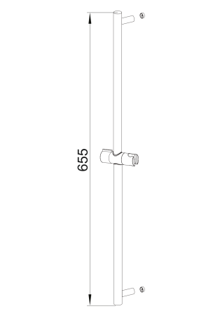 Przejdź do produktu Reling prysznicowy 65 cm Kohlman Axel QW002ABC miedź szczotkowana