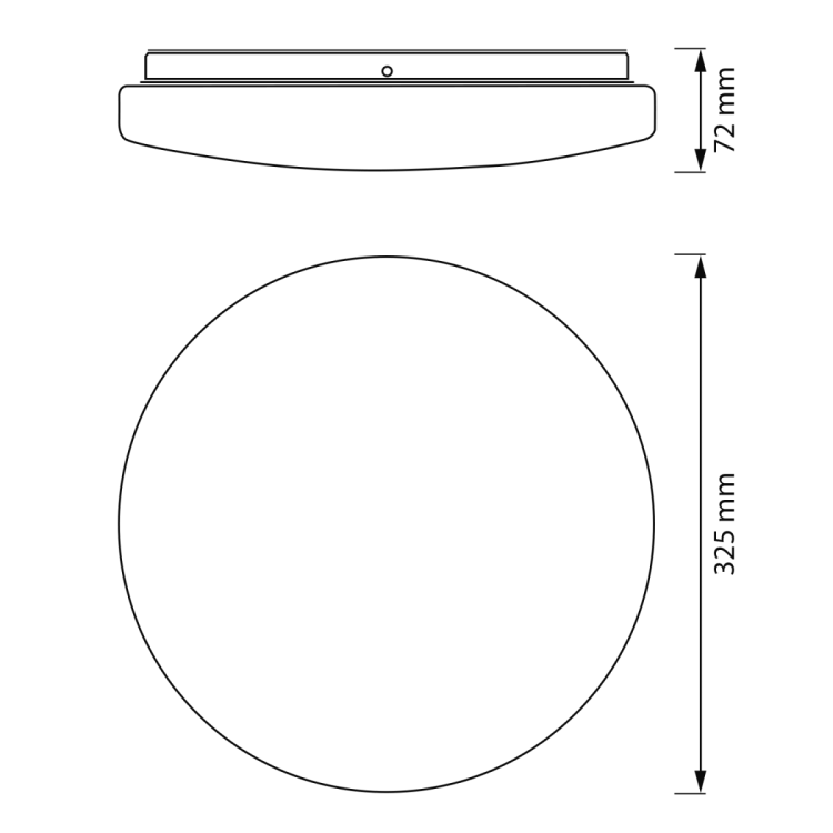 Lampa sufitowa łazienkowa, ø 325mm, OSRAM,2640lm, 24W, 3000K, IP44