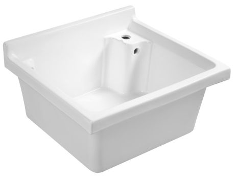 Przejdź do produktu Zlew gospodarczy ceramiczny, 62x55cm, z przelewem