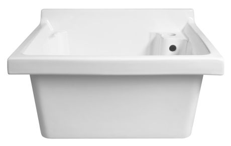 Przejdź do produktu Zlew gospodarczy ceramiczny, 62x55cm, z przelewem
