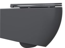 INFINITY miska WC wisząca, Rimless, 36,5x53cm, antracyt