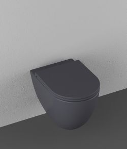 INFINITY miska WC wisząca, Rimless, 36,5x53cm, antracyt