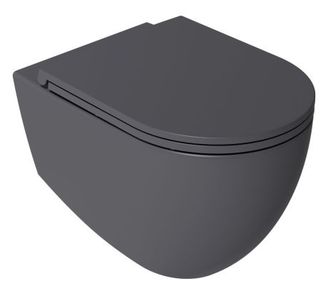 Przejdź do produktu INFINITY Deska WC SLIM, Soft Close, Easy Take, antracyt