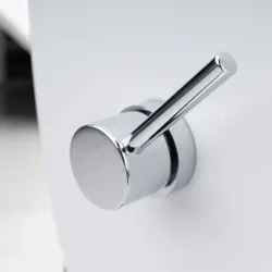 Miska WC myjąca bezkołnierzowa wisząca 50x36 cm Trend z deską WC TR2239 biały połysk - bateria sterująca funkcją bidetu