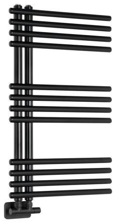 Przejdź do produktu NYMPHA grzejnik łazienkowy 500x800mm, czarny mat