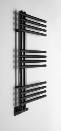 Przejdź do produktu NYMPHA grzejnik łazienkowy 500x800mm, czarny mat