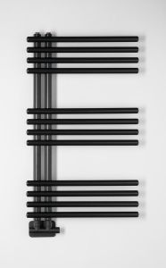 NYMPHA grzejnik łazienkowy 500x800mm, czarny mat