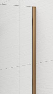 ESCA COPPER MATT jednoczęściowa kabina przysznicowa Walk-In, montaż przy ścianie, szkło czyste, 400 mm