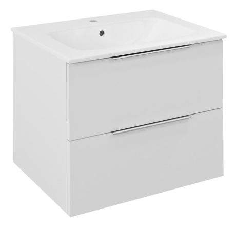 Przejdź do produktu CIRASA szafka pod umywalkę 59,2x52x46cm, biały połysk