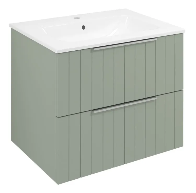 CIRASA STRIP szafka pod umywalkę 59,2x52x46cm, verde