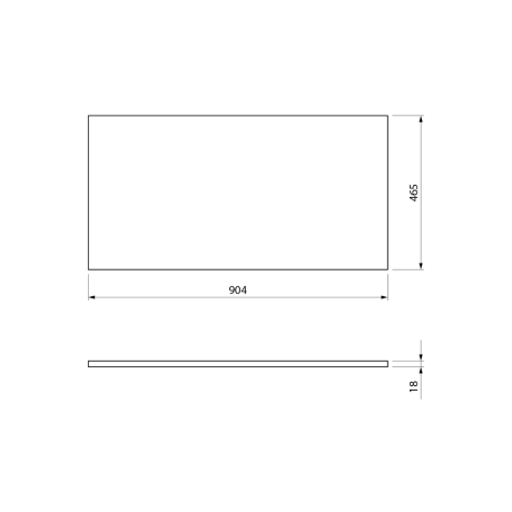 Przejdź do produktu Blat DTDL 90,4x1,8x46,5cm, sosna rustykalna