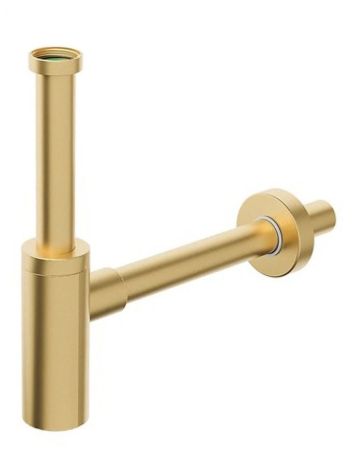 Przejdź do produktu INOXMATER syfon umywalkowy 5/4", odpływ 32mm, stal nierdzewna/złoto mat