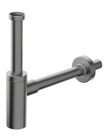 Przejdź do produktu INOXMATER syfon umywalkowy 5/4", odpływ 32mm, stal nierdzewna/gun metal