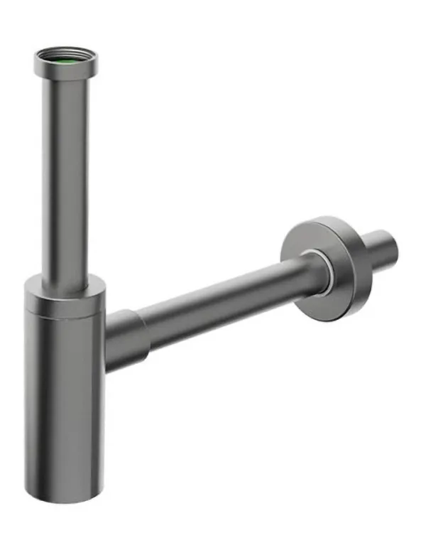 INOXMATER syfon umywalkowy, stal nierdzewna mat/gun metal