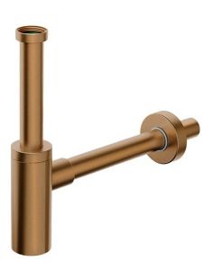 INOXMATER syfon umywalkowy, stal nierdzewna mat/miedź mat