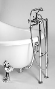 RETRO wolnostojąca wanna 174,5x82x80,5cm, biała, nogi chrom