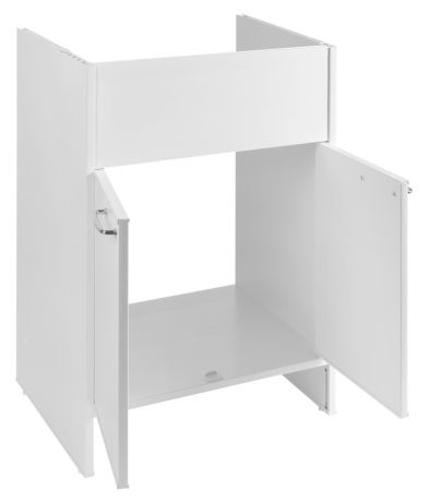 Przejdź do produktu Szafka pod zlew 58,2x78x38,3cm, plastik, biały