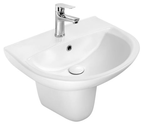 Przejdź do produktu SPIRAL ceramiczna pokrywa syfonu, półkolumna, biały