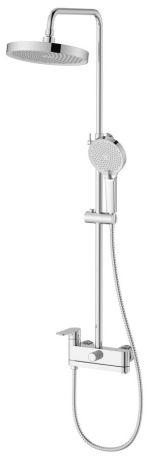 Przejdź do produktu Kolumna prysznicowa z baterią dźwigniową, obrotowym wylewka, chrom