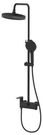 Przejdź do produktu Kolumna prysznicowa z baterią dźwigniową, obrotowym wylewka, czarny mat