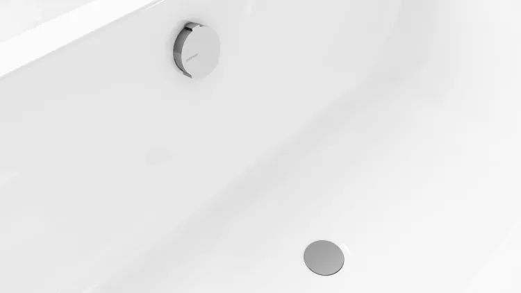 MARBLE zestaw odpływowy z napełnianiem, automatyczny, długość 800mm, chrom