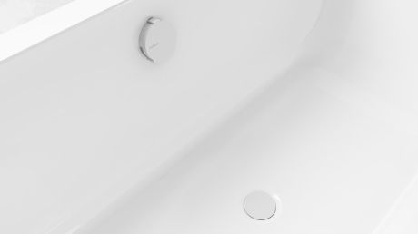 Przejdź do produktu MARBLE zestaw odpływowy z napełnianiem, automatyczny, długość 800mm, biała