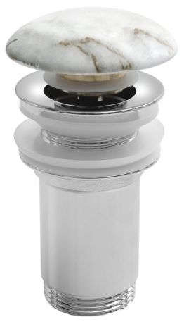 Przejdź do produktu Korek umywalkowy 5/4“, klik-klak, grzybek ceramiczny, 10-50mm, bianco carrara