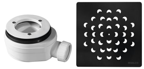 Przejdź do produktu Syfon do brodzików, średnica 90mm, DN40, korek czarny