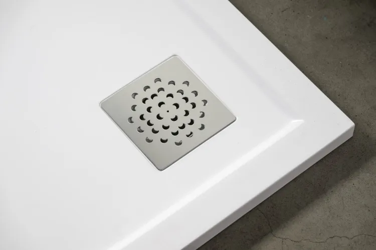 Syfon do brodzików, średnica 90mm, DN40, korek chrom