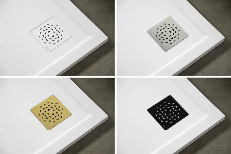 Syfon do brodzików, średnica 90mm, DN40, korek biały