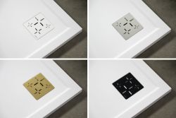 Syfon do brodzików, średnica 90mm, DN40, korek biały