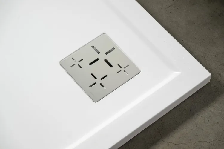 Syfon do brodzików, średnica 90mm, DN40, korek chrom