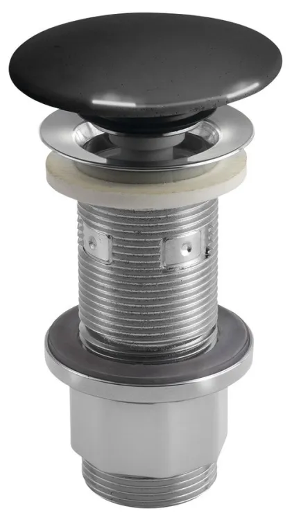 Korek umywalkowy 5/4'', klik-klak, betonowy grzybek, 10-80mm, antracyt półpołysk