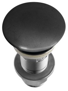 Korek umywalkowy 5/4'', klik-klak, betonowy grzybek, 10-80mm, antracyt półpołysk