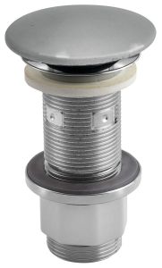 Korek umywalkowy 5/4'', klik-klak, betonowy grzybek, 10-80mm, szary półpołysk