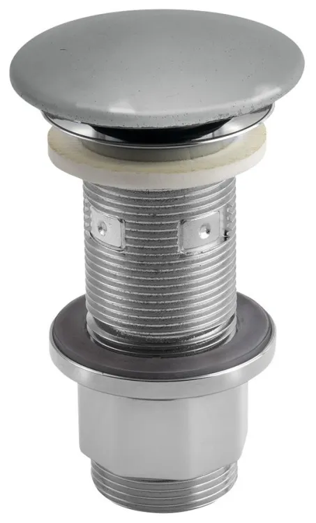 Korek umywalkowy 5/4'', klik-klak, betonowy grzybek, 10-80mm, szary półpołysk